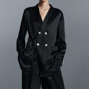 Flowing Double-Breasted Blazer from Zara's ZW Collection